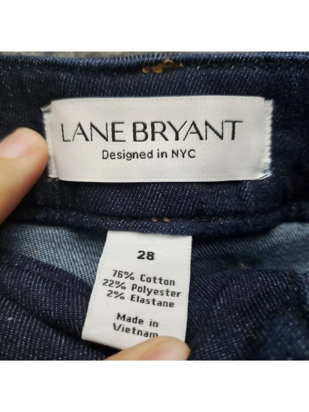 Lane Bryant Shorts Womens Size 28 Plus Blue Stretch Girlfriend Jorts *NWT*